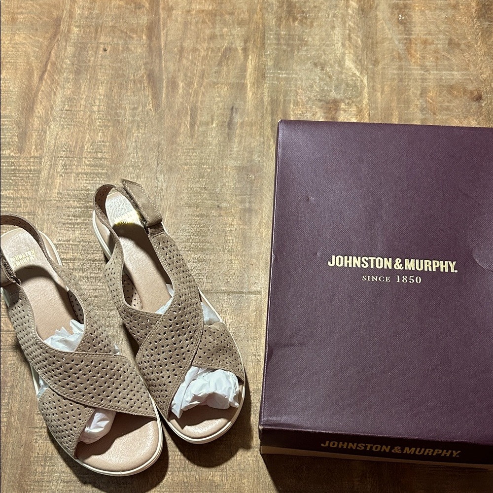 Johnston & Murphy Cecilia Women's Beige Sandals